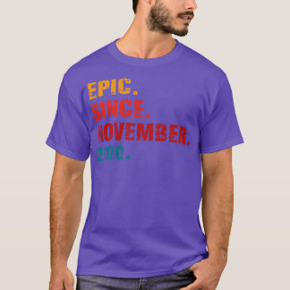 T-shirt épique depuis novembre 2000