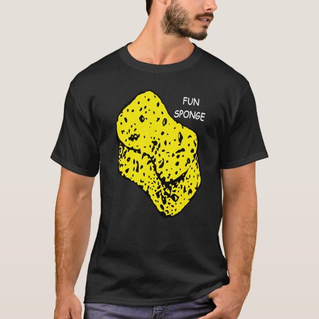 T-shirt Éponge Amusante de Fête Qui Fait Pipi (Devant)