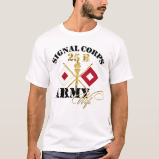T-shirt Épouse 25B d'armée de corps de signal