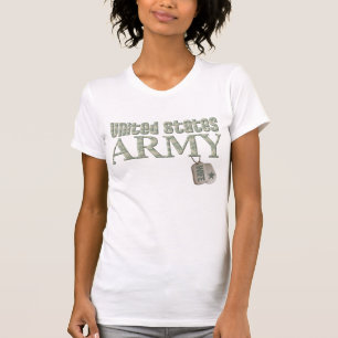 T-shirt Épouse Camo d'armée
