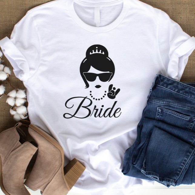 T-shirt Épouse de bachelorette (elgant leady future birde t-shirt)