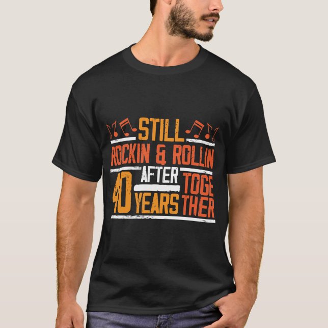 T-shirt Épouse de la femme à la roquette du 40e anniversai (Devant)