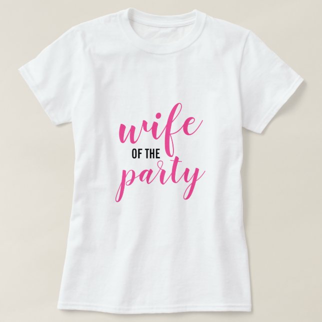 T-shirt Épouse de la partie (Design devant)