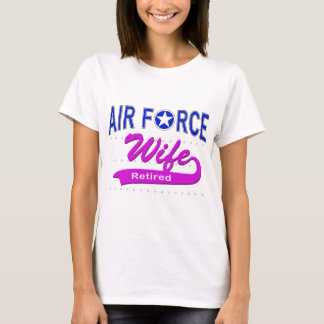 T-shirt Épouse de l'Armée de l'Air retirée