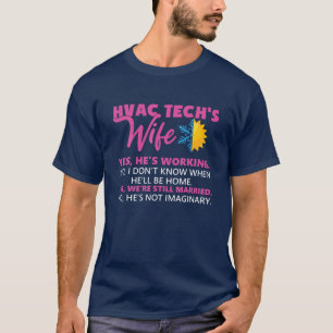 T-shirt Épouse de technologie HVAC Drôle Technicien Épo