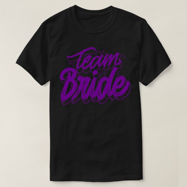 T-shirt Épouse D'Équipe Pour Mariées 2 (Design devant)