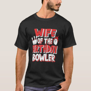 T-shirt Épouse Du Bowler Bowling Party Anniversaire