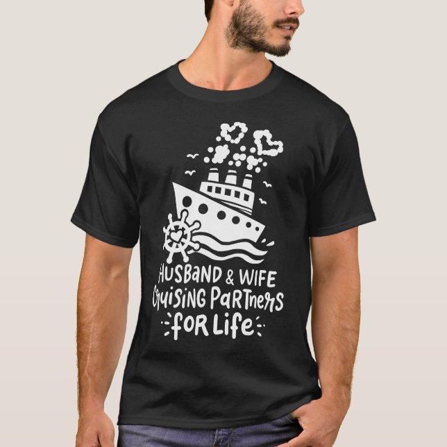 T-shirt Épouse du mari de croisière (Devant)