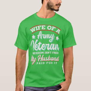 T-shirt Épouse d'un ancien combattant de l'armée