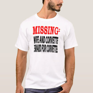 T-shirt Épouse et récompense absentes de Corvette pour