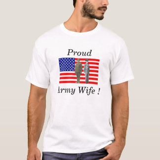 T-shirt Épouse fière d'armée