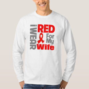 T-shirt Épouse - je porte le ruban rouge