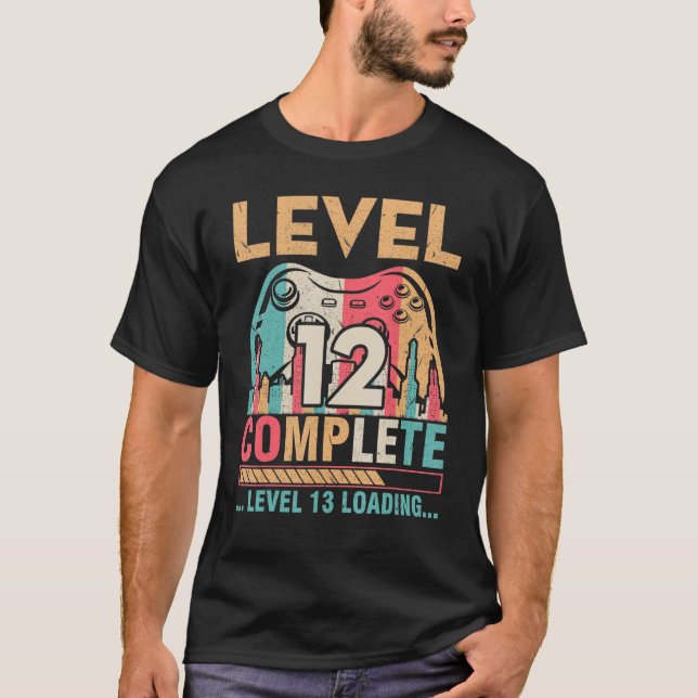 T-shirt Épouse mariée Gamer Niveau 12 Niveau 1 complet (Devant)
