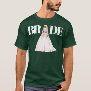 T-shirt Épouse Mariée Saint-Valentin Mariage Musulman Femm