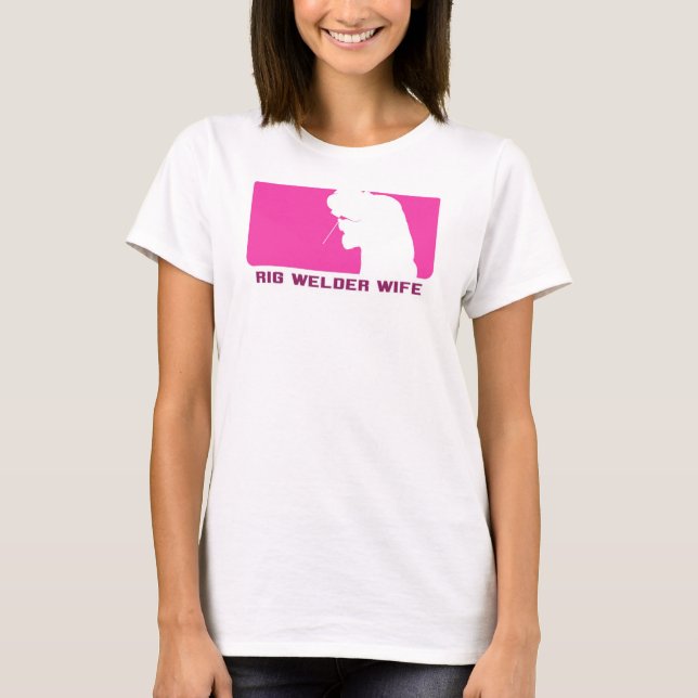T-shirt Épouse "séries de soudeuse d'installation de ligue (Devant)