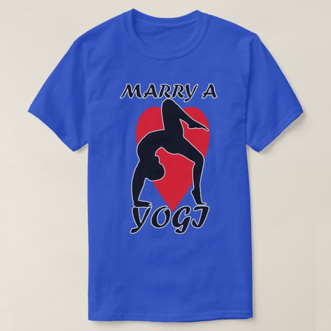 T-shirt Épouser un yogi (Design devant)