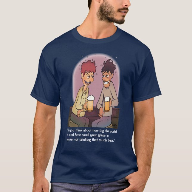 T-shirt Épouses de bière marine (Devant)