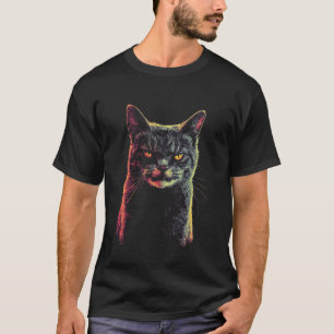 T-shirt Épouvantable Halloween Chat Effrayant Académie Som