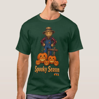 T-shirt Épouvantail/Citrouille de la Saison Sombre