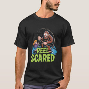 T-shirt Épouvantail de saumon Bigfoot pêche Halloween Épou