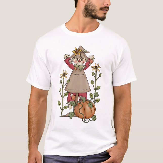 T-shirt Épouvantails d'automne · Épouvantail 4 (Devant)