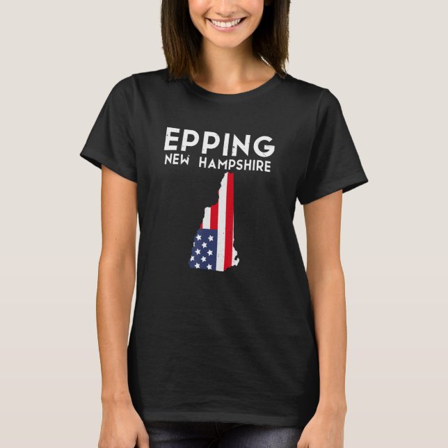T-shirt Epping New Hampshire USA State America Travel (Devant)