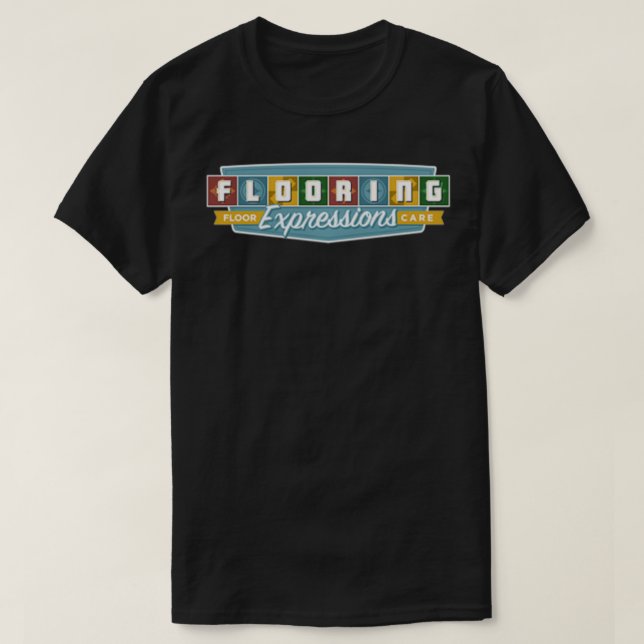 T-shirt Epressions de sol Nettoyage de tapis rond (Design devant)