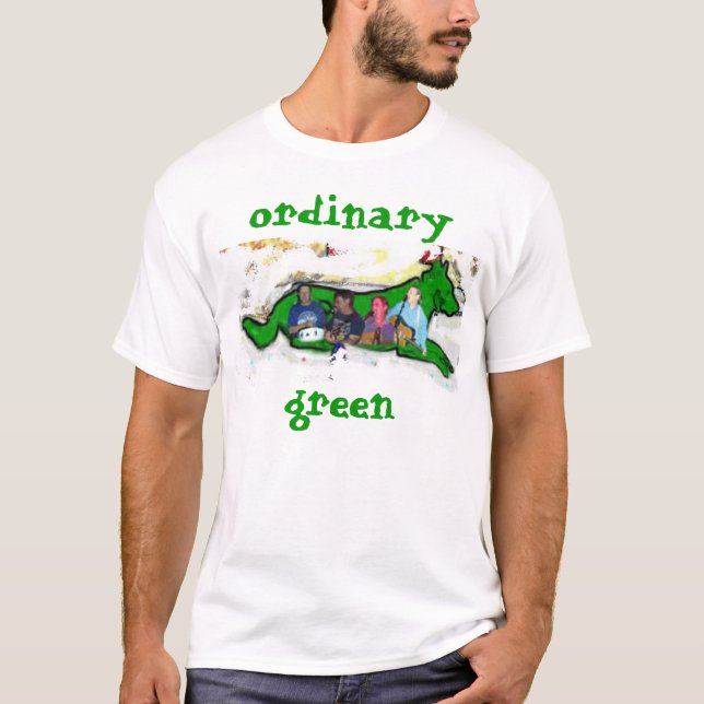 T-shirt éprouvez l'expérience verte ordinaire (Devant)