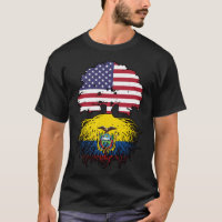 Equateur Drapeau Equatorien Américain Arbre