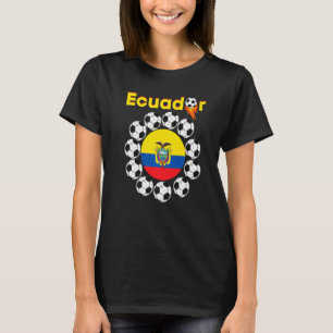 T-shirt Equateur Flag Football Teams Futball Fan Soccer