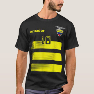 T-shirt Equateur Football Equatorien Striped 10 Jers