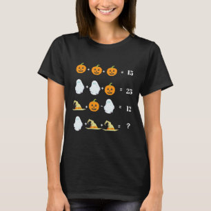T-shirt Équations mathématiques d'Halloween Enseignants 