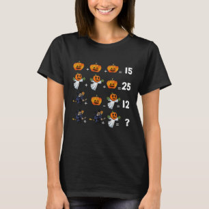 T-shirt Équations mathématiques d'Halloween pour les profe