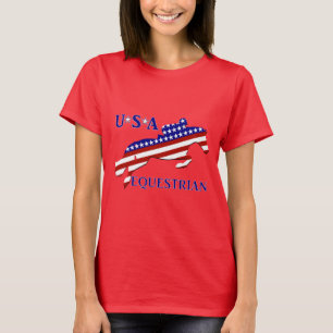 T-shirt Équestre américain