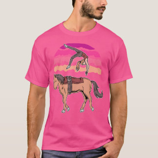 T-shirt Equestre Voûte acrobatique Cheval Fille Cheval Ri