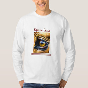 T-shirt "Equine Gaze" Basique Manches longues