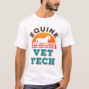 T-shirt Equine Vet Tech Horse Technicien Vétérinaire