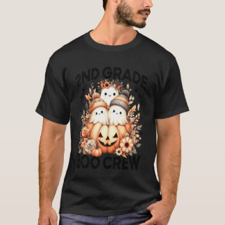 T-shirt Équipage Boo Professeur de 2e année Femmes Automne