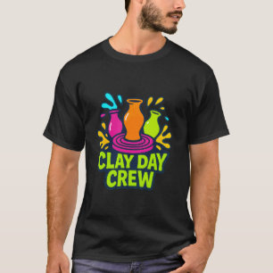 T-shirt Équipage Clay Day Poterie Étudiants Fabricants Cér