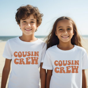 T-shirt Équipage Cousin Brown Famille de jumelage enfant