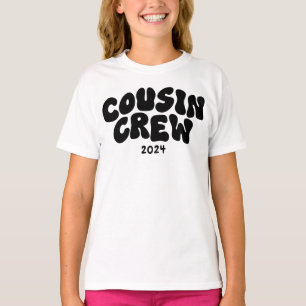 T-shirt Équipage Cousin Retro Matching Cousin Famille Ré