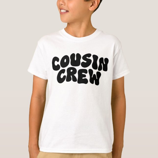 T-shirt Équipage Cousin | Retro Matching Cousin Famille Ré (Devant)