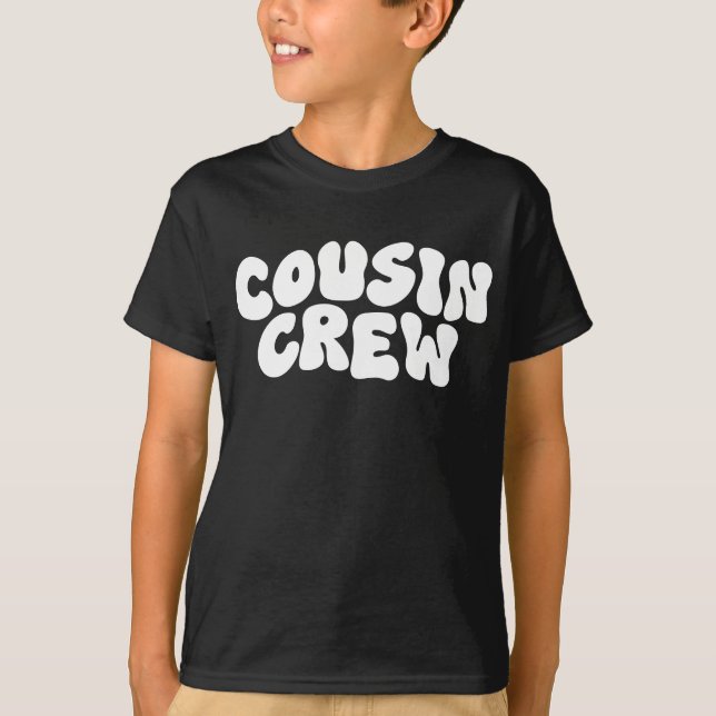 T-shirt Équipage Cousin | Retro Matching Cousin Famille Ré (Devant)