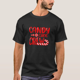 T-shirt Équipage de bonbon de Noël Candy Xmas Pyjama Famil