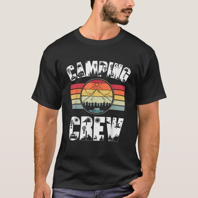 T-shirt Équipage De Camping 2023 Familles Correspondantes  (Devant)