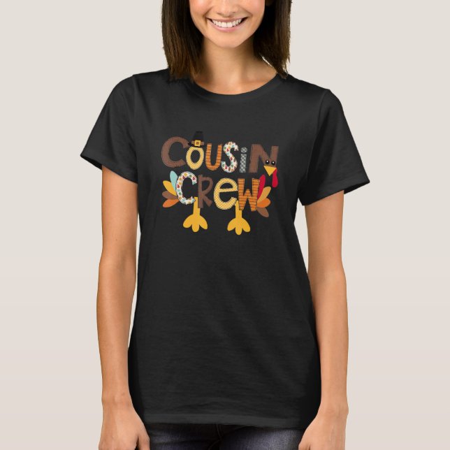 T-shirt Équipage de cousin drôle (Devant)