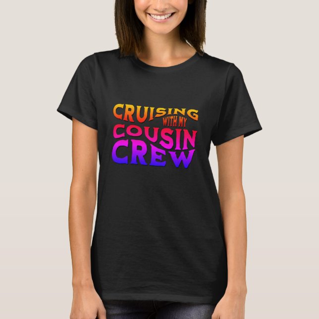 T-shirt ÉQUIPAGE DE COUSIN élégant (Devant)