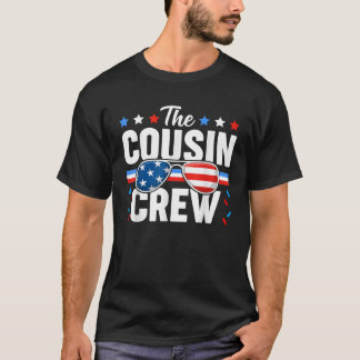 T-shirt Équipage de cousins 4 juillet Famille américaine p