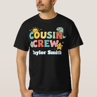T-shirt Équipage de cousins mignons personnalisé pour la f