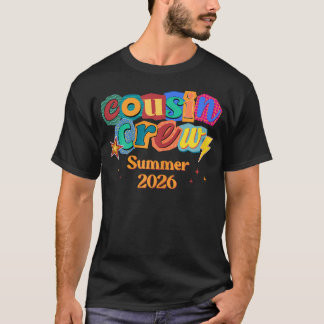 T-shirt Équipage de Cousins Retro Vacances d'Été Voyage en